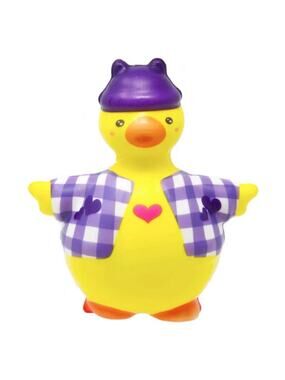 🔥JA-RU Hello Ducky! Slo-Rise Smushy Ducky Squeeze Toy YELLOW/PURPE BNWT🔥